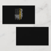 Tractor American USA Flag Funny Farmer Rancher Visitekaartje (Voorkant / Achterkant)