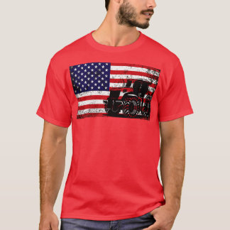 Tractor Amerikaanse vlag patriottische landbouw 1 T-shirt
