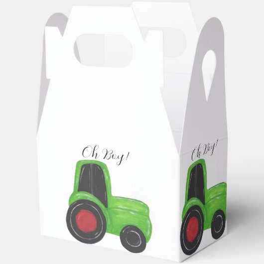 Tractor Baby Boy Bedankdoosjes (Open)