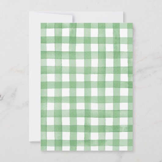 Tractor Baby shower - Hartelijk dank - Kaart (Achterkant)