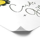 Tractor Baby shower Kaarten en Geschenken Teken Poster (Hoek)