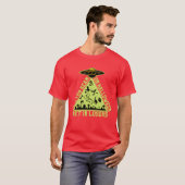 Tractor balk op Halloween vriend T-shirt (Voorkant volledig)