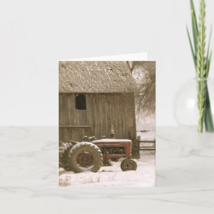Tractor & Barn Note Kaart
