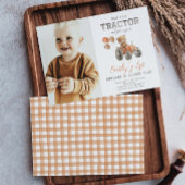 Tractor Beer Verjaardagsuitnodigingen | Trekker ui Kaart