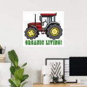 Tractor: biologisch leven! poster (Thuiskantoor)