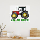 Tractor: biologisch leven! poster (Keuken)