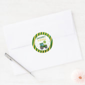 Tractor Birthday Party Favor Stickers Labels (Envelop)