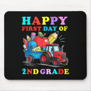 Tractor Blij Eerste Dag Van Groep 4 Terug Naar Sch Muismat