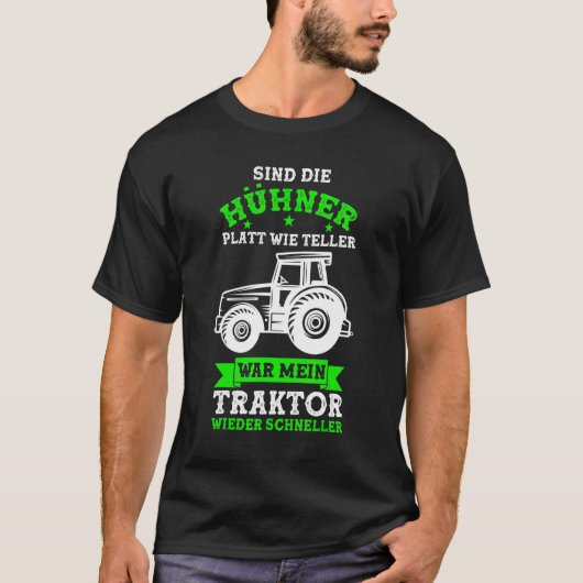 Tractor Boer Boer Tractor Kippen T-shirt (Voorkant)