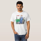 Tractor Boer Gezicht t-shirt (Voorkant volledig)