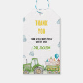 Tractor Boerderij Dier Verjaardagsfeestje Dank u L Cadeaulabel (Voorkant)