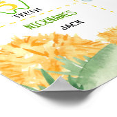 Tractor Boerderij Dier Verjaardagsfeestje Mijlpaal Poster (Hoek)