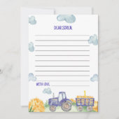 Tractor Boerderij Tijd Capsule Nota Bericht Kaart (Voorkant)