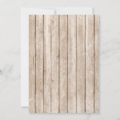 Tractor Boerderij verjaardagsuitnodiging boy wood Kaart (Achterkant)