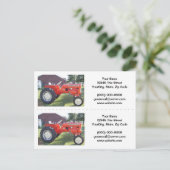 Tractor Bookmarker / Visitekaartjes Briefkaart (Staand voorkant)