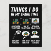 Tractor Boy Funny Farming Tractors Briefkaart (Voorkant)