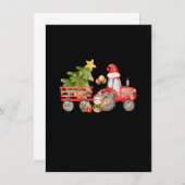 Tractor Boy Xmas kerstboom Zure kerstmis Kaart (Voorkant / Achterkant)