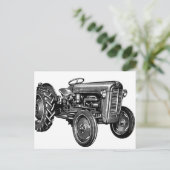  tractor briefkaart (Staand voorkant)