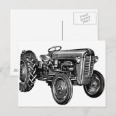  tractor briefkaart (Voorkant / Achterkant)