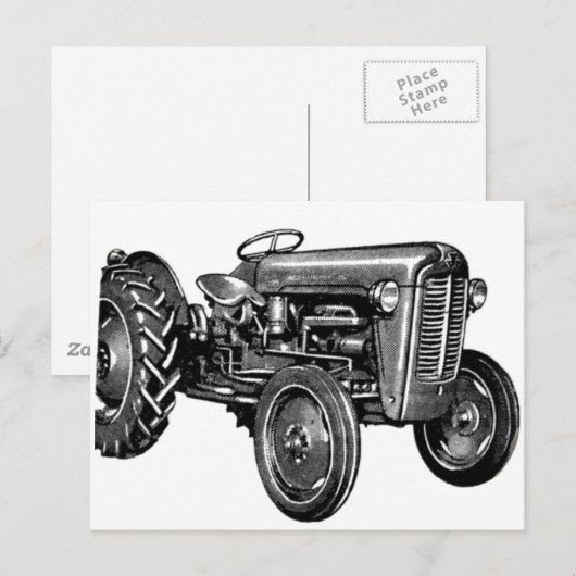  tractor briefkaart (Voorkant / Achterkant)