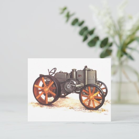  tractor briefkaart (Staand voorkant)