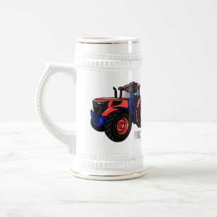 Tractor cartoon illustratie bierpul