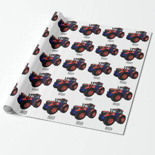 Tractor cartoon illustratie  cadeaupapier