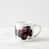 Tractor cartoon illustratie espresso kop (Rechts)
