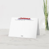 Tractor Christmas Kaart: Red Tractor Barn Scene Feestdagen Kaart (Achterkant)