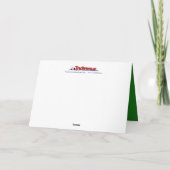 Tractor Christmas Kaart: Tractor & Winkelwagen Feestdagen Kaart (Achterkant)