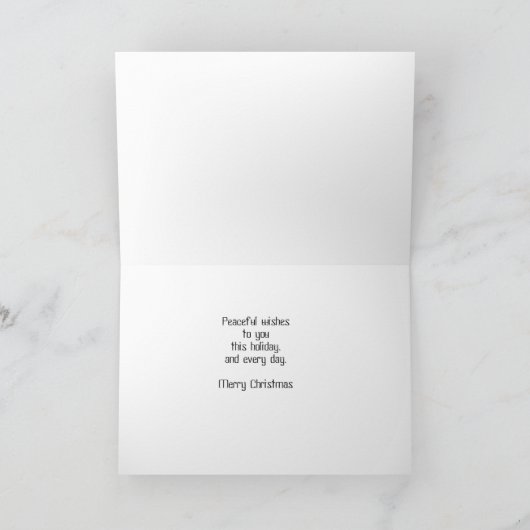 Tractor Christmas Kaart: Vreedzaam Feestdagen Kaart (Binnen)