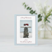 Tractor Christmas Van ons huis naar uw Briefkaart (Staand voorkant)