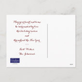 Tractor Christmas Van ons huis naar uw Briefkaart (Achterkant)