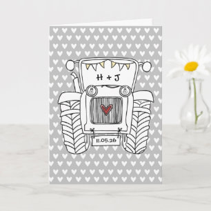Tractor Country Trouwkaart Kaart