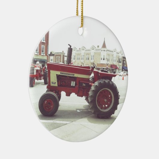 Tractor Downtown Keramisch Ornament (Rechts)
