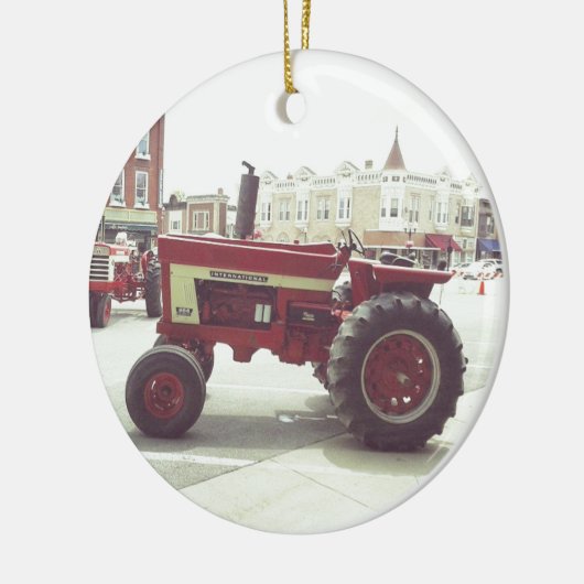 Tractor Downtown Keramisch Ornament (Links)