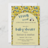 Tractor driver boer baby shower Uitnodiging (Voorkant)