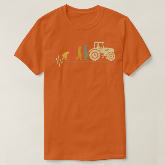 Tractor Driver Evolution Agriculture Farmer Fields T-shirt (Design voorkant)
