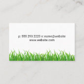 Tractor en gras visitekaartje (Achterkant)