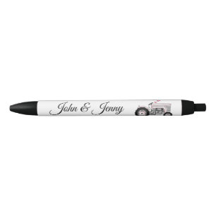 Tractor Farmer Custom Wedding Favoriet Gift Zwarte Inkt Pen