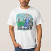 Tractor Farmer Face T-shirt (Voorkant)