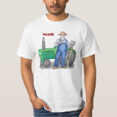 Tractor Farmer Face T-shirt (Voorkant)