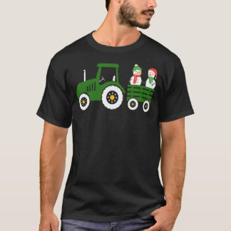Tractor Farmer Kerstman Toddler Farmtruck Farmer T-shirt