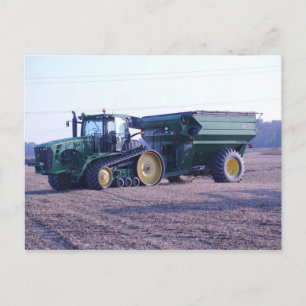 Tractor Farming Grain Buggy Harvest Post Card Briefkaart
