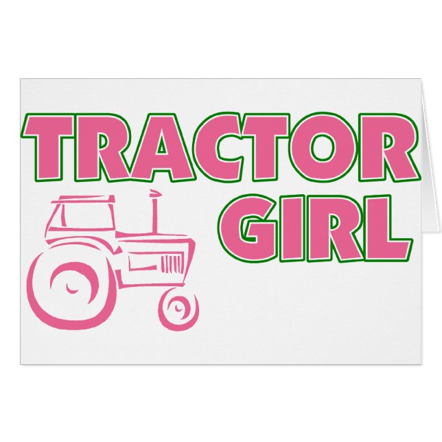 Tractor Girl (Voorkant Horizontaal)