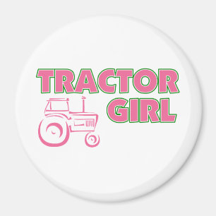 Tractor Girl Magneet