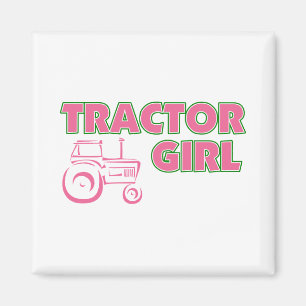 Tractor Girl Magneet