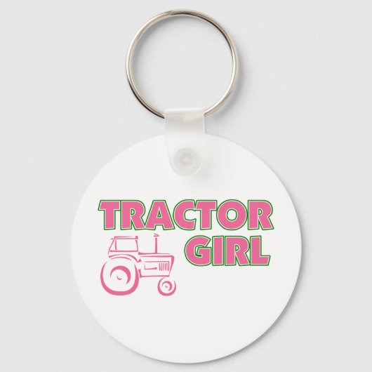 Tractor Girl Sleutelhanger (Voorkant)