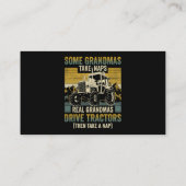 Tractor Grandma Boerderij geeft echte Grandmas Dri Visitekaartje (Achterkant)