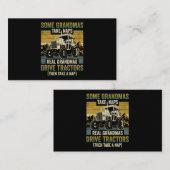 Tractor Grandma Boerderij geeft echte Grandmas Dri Visitekaartje (Voorkant / Achterkant)